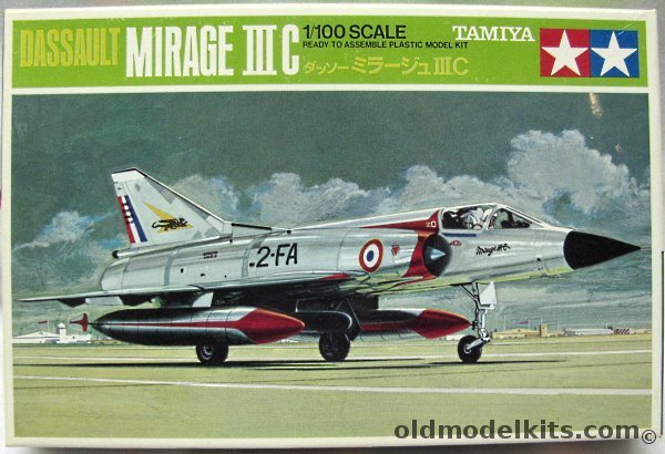 Tamiya 1/100 Dassault Mirage IIIC - French or Israeli Air Force, PA1005-100 plastic model kit